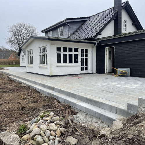 Opbygning af terrasse til hus