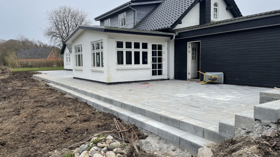 Opbygning af terrasse til hus